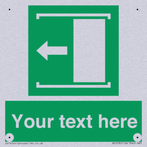 Custom Slide to Open Sign